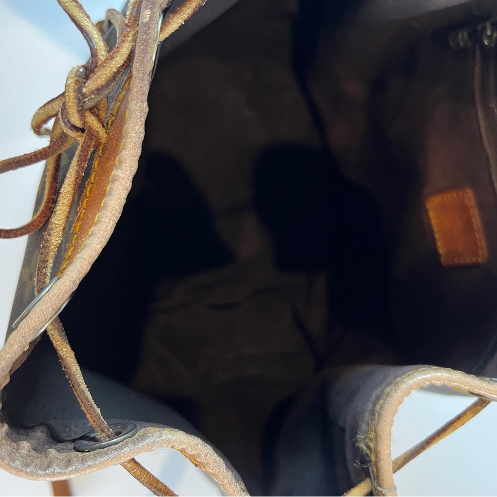 VTG Louis Vuitton Brown Monogram Bucket Bag - Picture 7 of 15